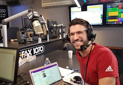 Brandon Interviewd At CFAX Radio