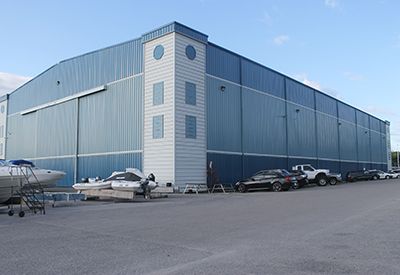 Bay Port's Indoor storage building