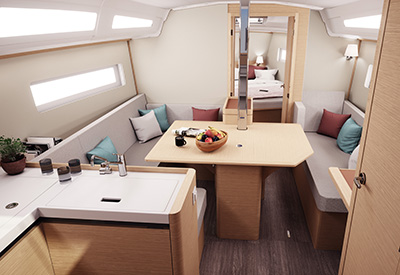 Jeanneau sunodyssey380 dinette 400