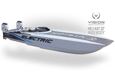 fastest electric boat vision marine 