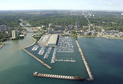 Port Credit Harbour Aerial