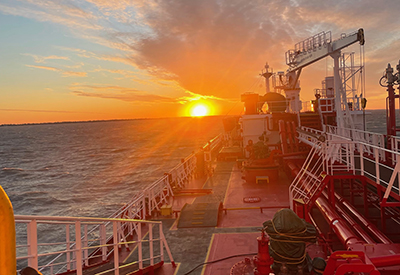 Western Basin Lake Erie aboard the Iver Bright