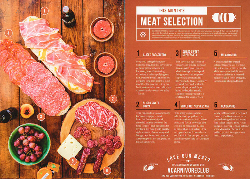 Adamant Carnivore Club brochure