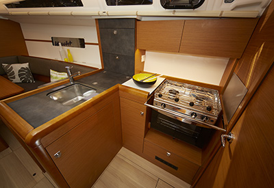 Jeanneau Sun Odyssey 349 galley
