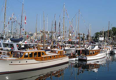 Victoria Classic Boat Festival - Classic Yachts and Grand Sorroundings