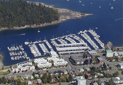 Nanaimo Yacht Club - Aerial shot