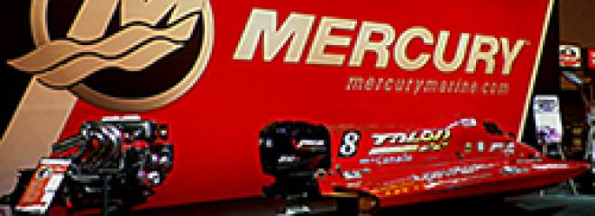 Mercury Canada's Formula 2 Powerboat Exhibited at the Canadian Motorsports Expo