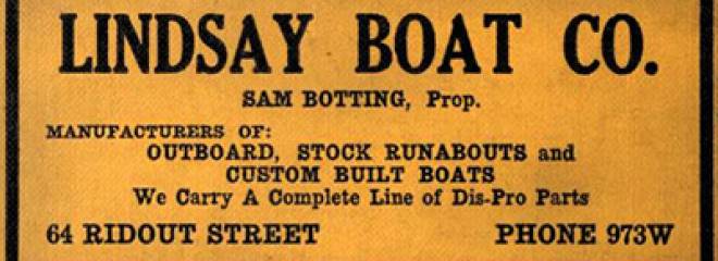 Ontario Boat Builders: Lindsay Boat Company