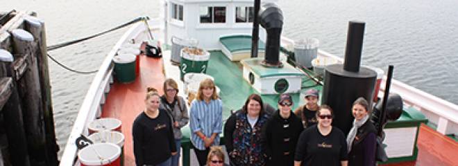 Program encourages women to consider careers in boatbuilding 