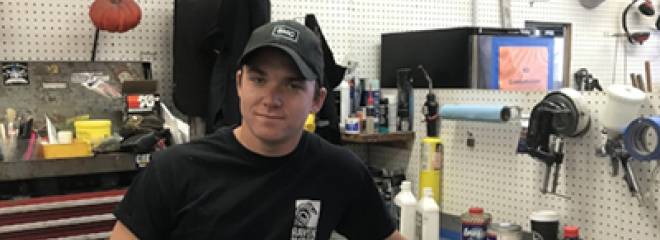 Quadrant Marine Institute’s student Austin Edwards is a journey person Marine Service Technician at the age of 20
