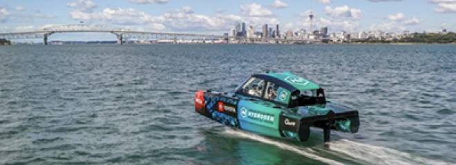 Plugboats: America’s Cup hydrogen powered chase boat takes flight