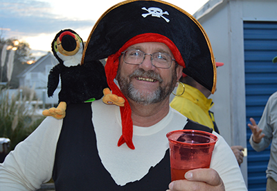 Pirate costumes and dark-n-stormies