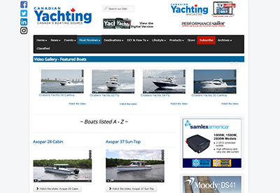 New BoatTest Section