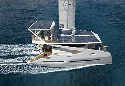 ZEN50 Solar Wingsail Zero Emission Electric Catamaran